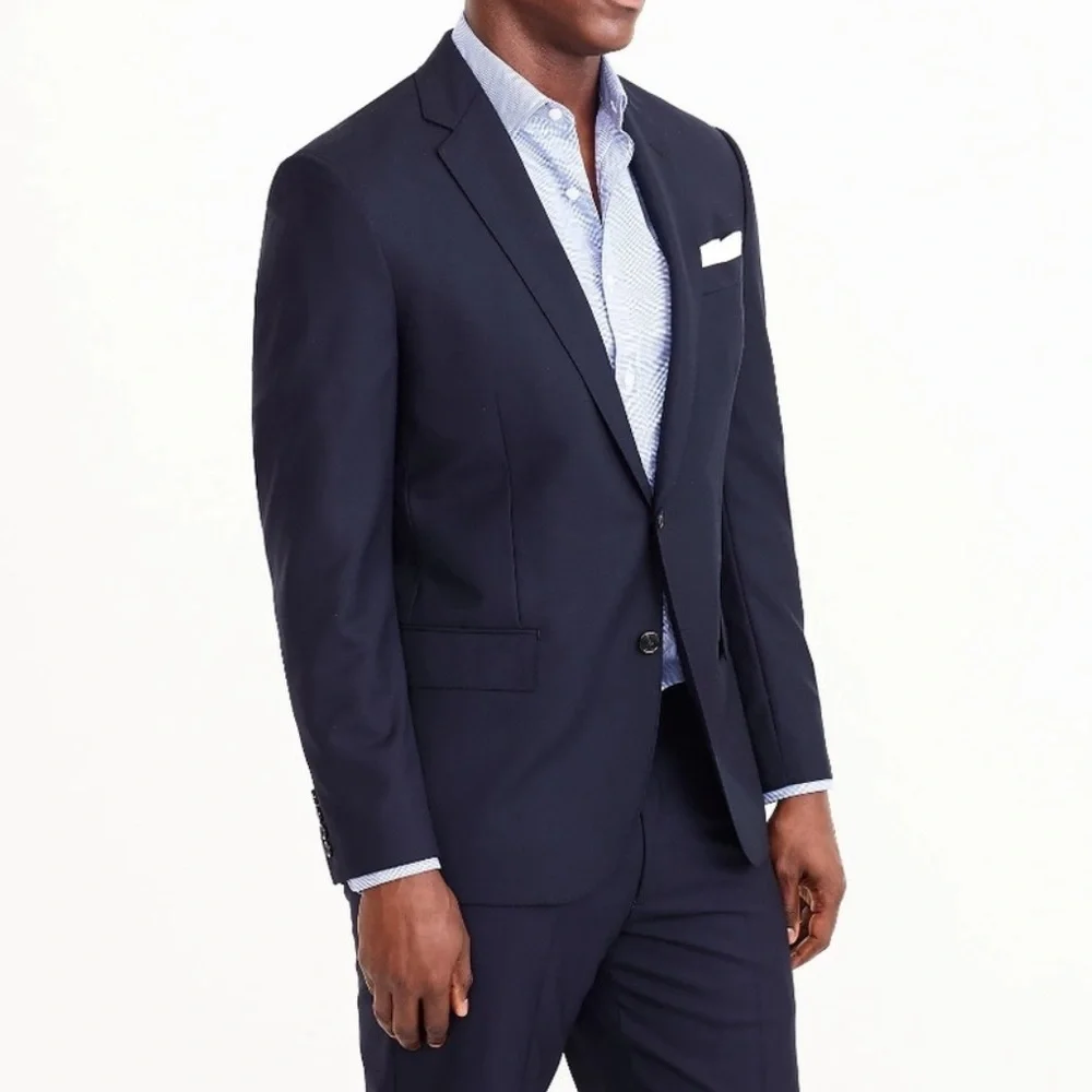 J Crew Crosby Blazer Mens 46L Classic Fit Loro Piana Wool Super 120s Sport Coat